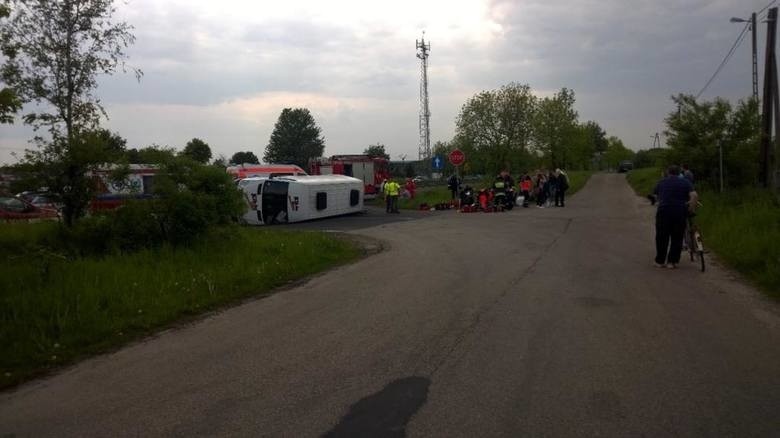 Wypadek busa Olkusz-Katowice pod Sławkowem