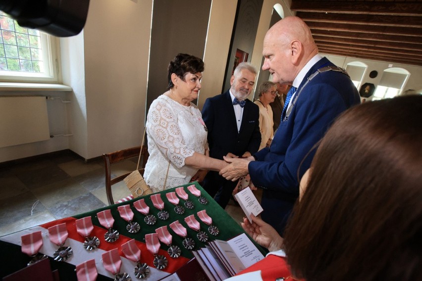 Małżeństwa na medal. Prezydent Michał Zaleski spotkał się z dwudziestoma parami