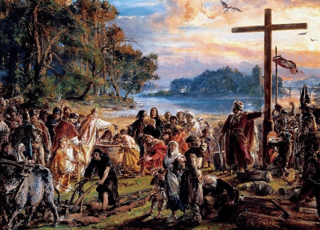 „Zaprowadzenie chrześcijaństwa”, obraz olejny Jana Matejki malowany między 13 stycznia a 7 lutego 1889 roku, który początkowo nosił tytuł  „Chrzest króla Mieczysława”