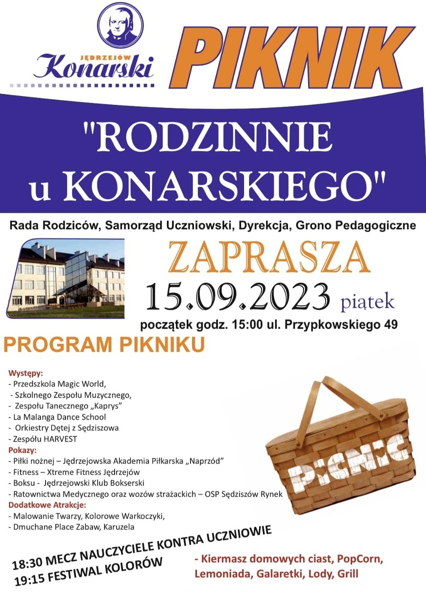 Piknik "Rodzinnie u Konarskiego" ponownie w Jędrzejowie. Zobaczcie program imprezy