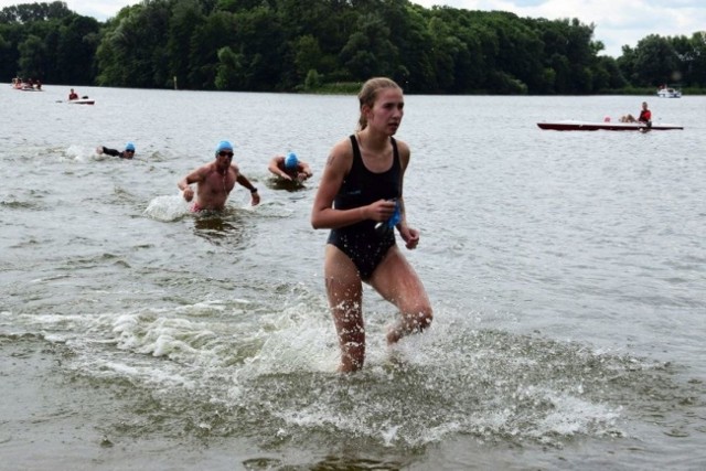 Migawka z zawodów Aquathlon Kruszwica zorganizowanych w 2017 roku