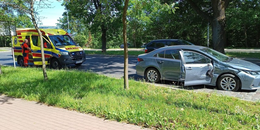 Kolizja na skrzyżowaniu ul. Gdańskiej i Klonowej w Słupsku