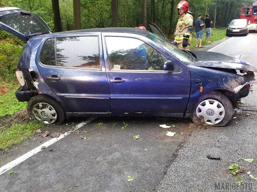 Wypadek na trasie Bierdzany - Jełowa.