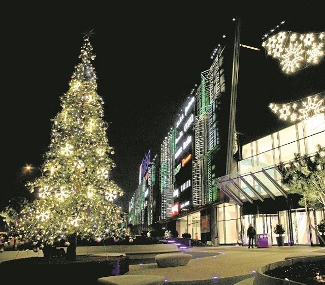 Gdyńskie Centrum Handlowe Riviera w pełnym świątecznym rynsztunku. Brakuje tylko śniegu, ale to podobno tylko kwestia dni