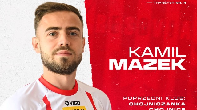 Kamil Mazek ostatnio grał w Chojniczance