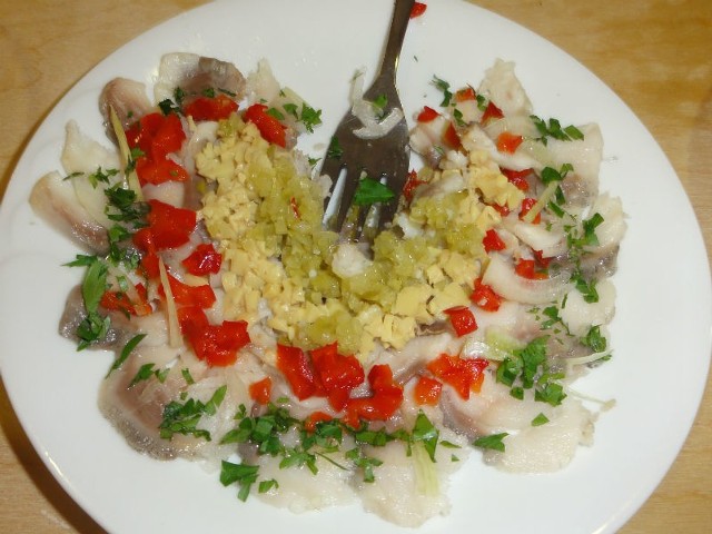 Carpaccio ze śledzia