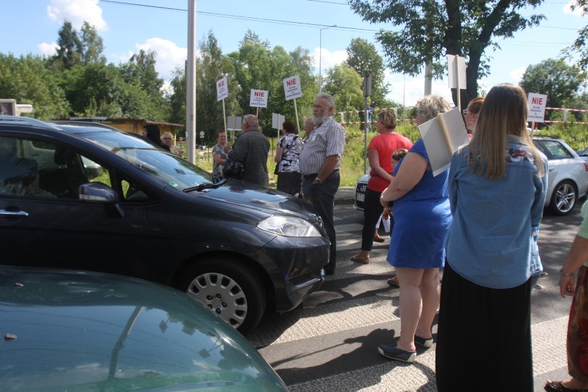 Blokada drogi w Mysłowicach