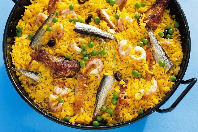 Norweska paella sardynkowa