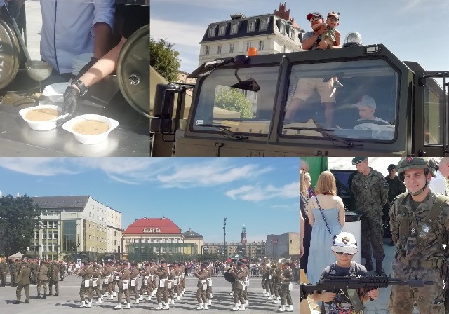 Wojskowy piknik na placu Wolności we Wrocławiu z okazji Święta Wojska Polskiego.