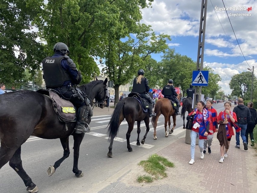 Policjanci podsumowali sobotnią fetę Rakowa Częstochowa