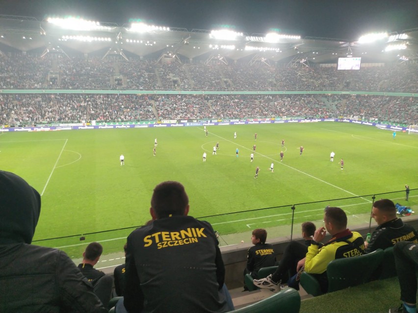 Zawodnicy Sternika podczas meczu Legia - Pogoń