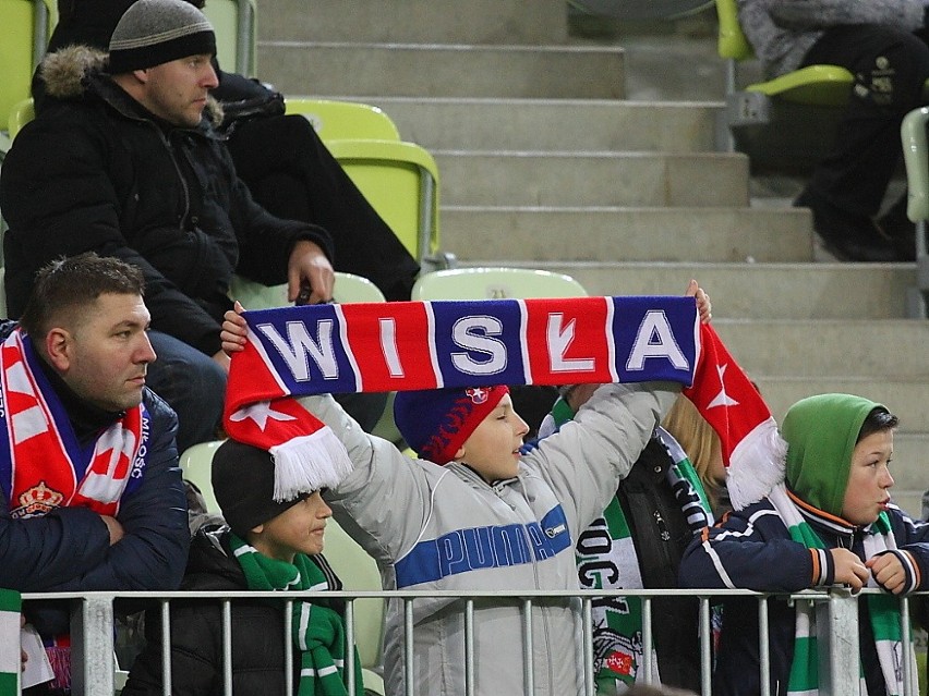 Kibice na meczu przyjaźni Lechia Gdańsk - Wisła Kraków