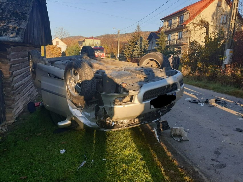 Do wypadku doszło na drodze gminnej w Iwkowej