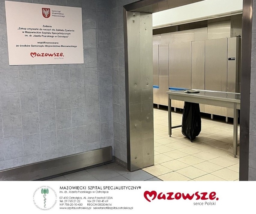 Szpital w Ostrołęce ma nową zmywarkę. I to nie byle jaką!