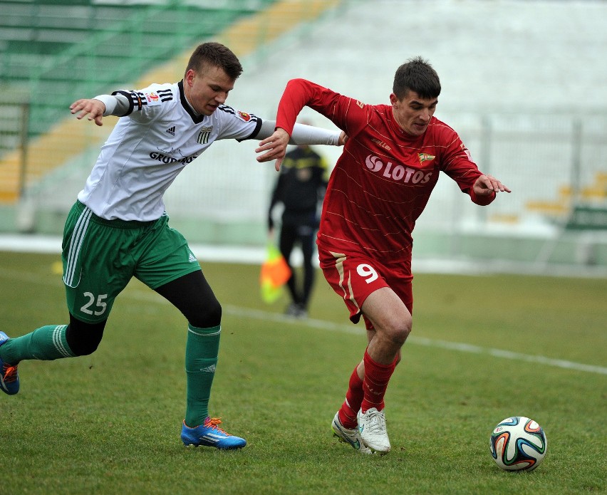 Lechia Gdańsk na remis z Olimpią Grudziądz. Sebastian Mila oglądał mecz z trybun [ZDJĘCIA]