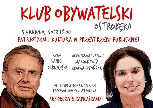 Ostrołęka. Kolejni ciekawi goście w Klubie Obywatelskim