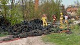 Ktoś podpala opony na nielegalnym składowisku. Dym zatruwa mieszkańców Łodzi i gminy Ksawerów