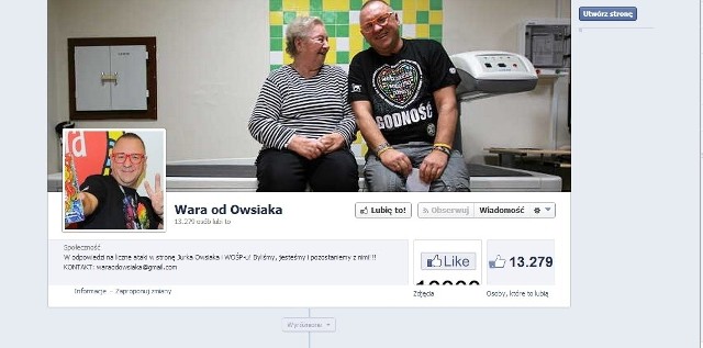 Wara od Owsiaka: Na Facebooku powstał profil stający w obronie Jurka Owsiaka [ZDJĘCIA]
