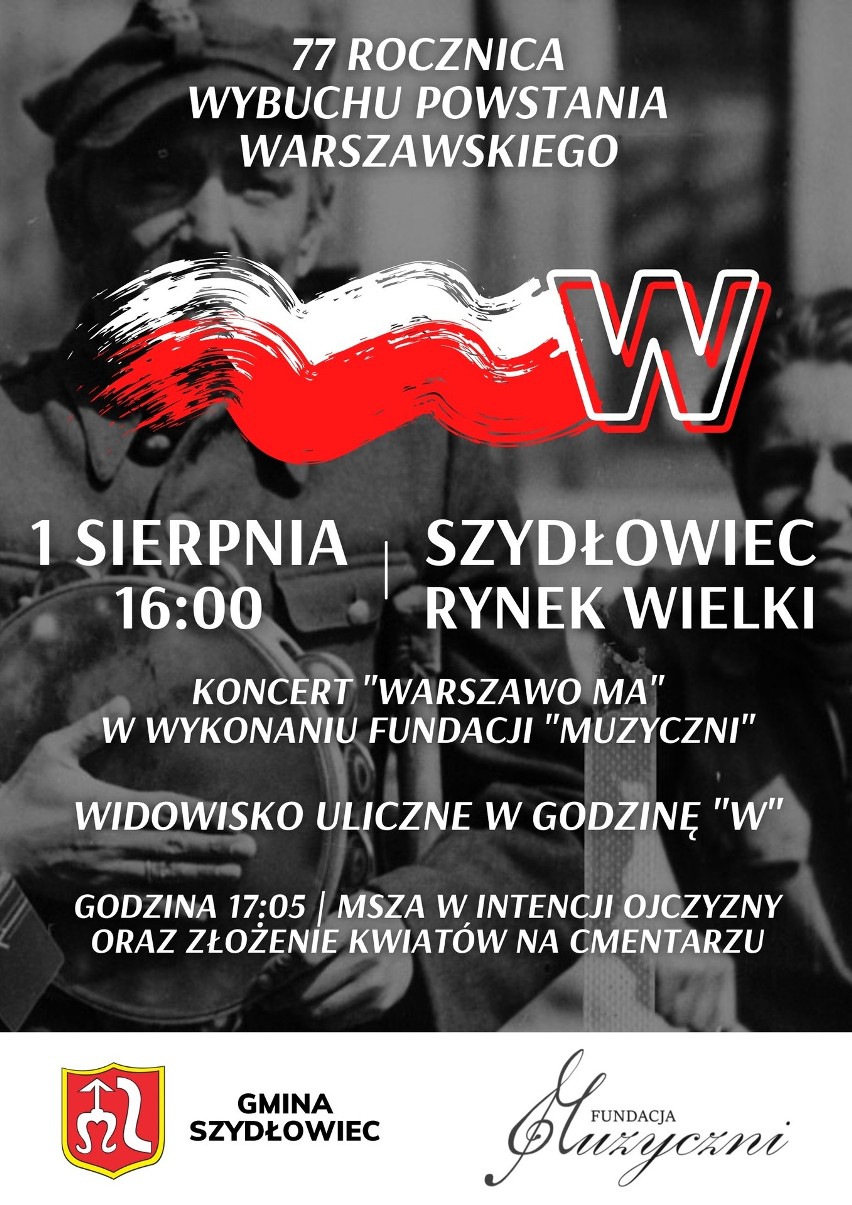 Gmina Szydłowiec planuje 77. rocznicę wybuchu Powstania Warszawskiego. Będzie koncert, widowisko uliczne. Co w programie?