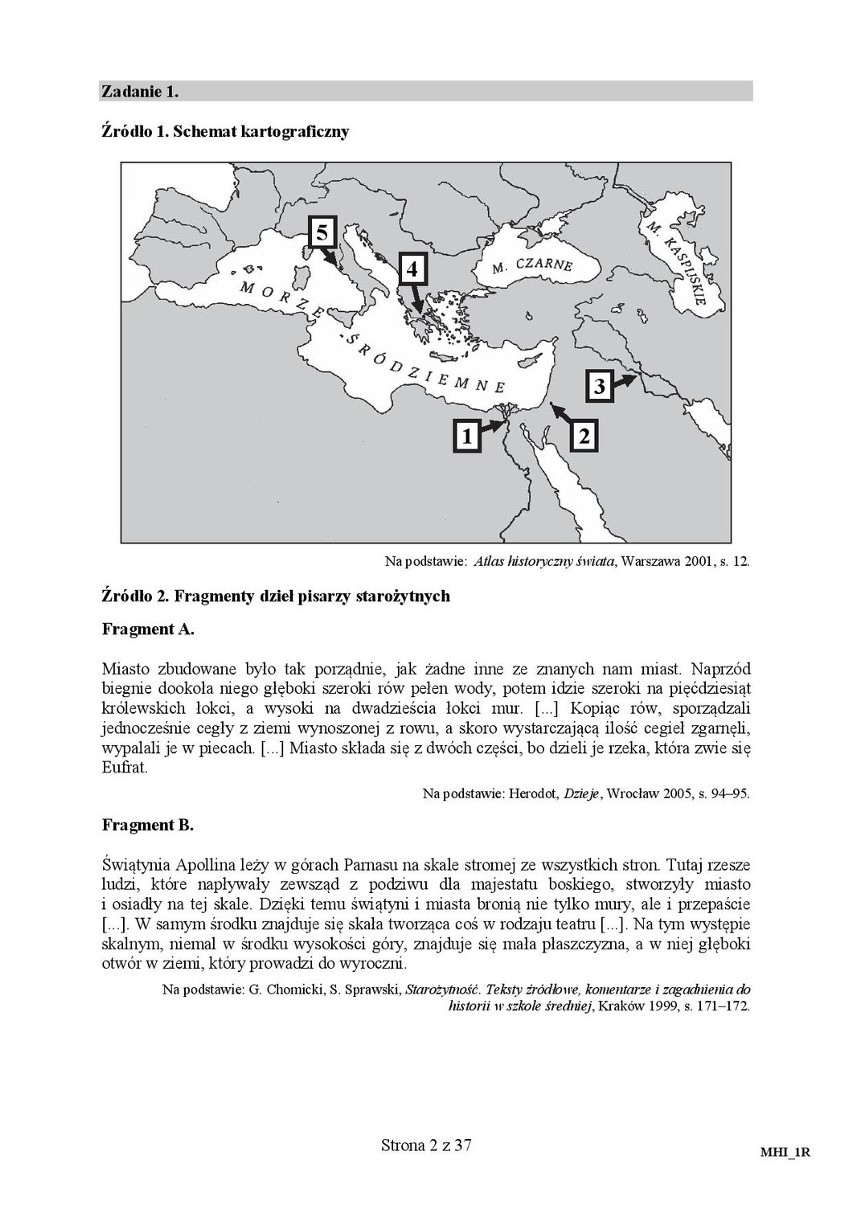 Matura z historii (ARKUSZE z 2016 r.)