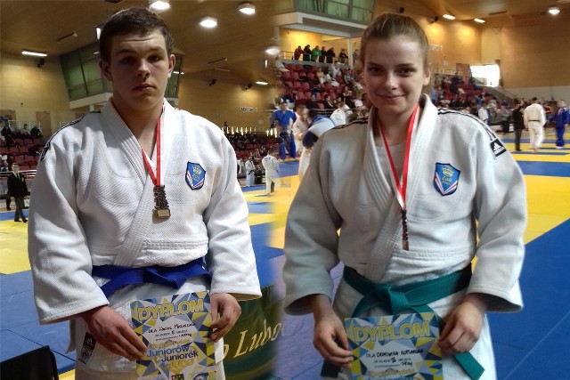 Z medalami zawodów w Luboniu Wiktor Mazurczak i Dominika Kotlarska