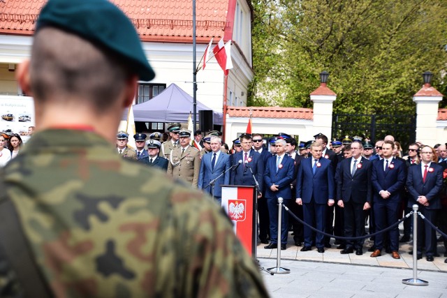 Na Rynku Kościuszki odbyły się uroczystości święta Konstytucji 3 Maja.