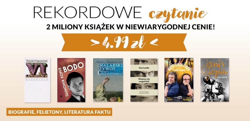 Książki w Biedronce za 5 zł. 2 mln książek od 29 maja [LISTA] w marketach Biedronki do wyczerpania zapasów