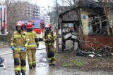 Pożar na terenie PKP w pobliżu Dworca Głównego we Wrocławiu (ZDJĘCIA)