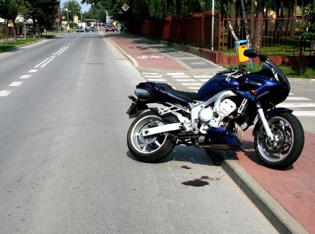 Kierowca tego motocykla zginął w ubiegłym tygodniu, w Kozienicach.