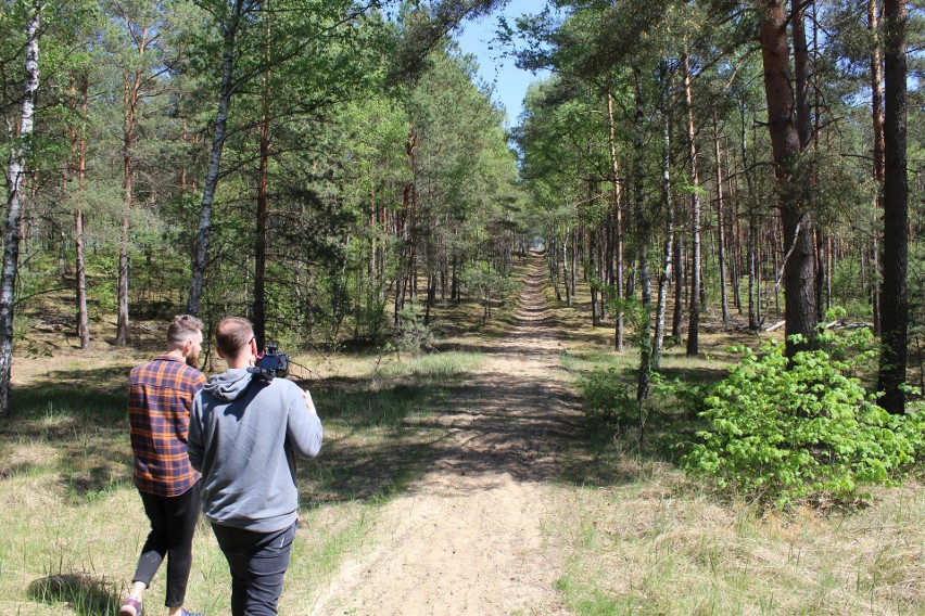 W drodze na Szwedzką Górę w Puszczy Bydgoskiej.