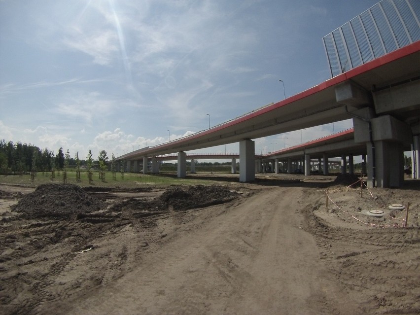 Tak wygląda odcinek DTŚ w Sośnicy i węzeł z A1. Nowe zdjęcia z budowy DTŚ w Gliwicach
