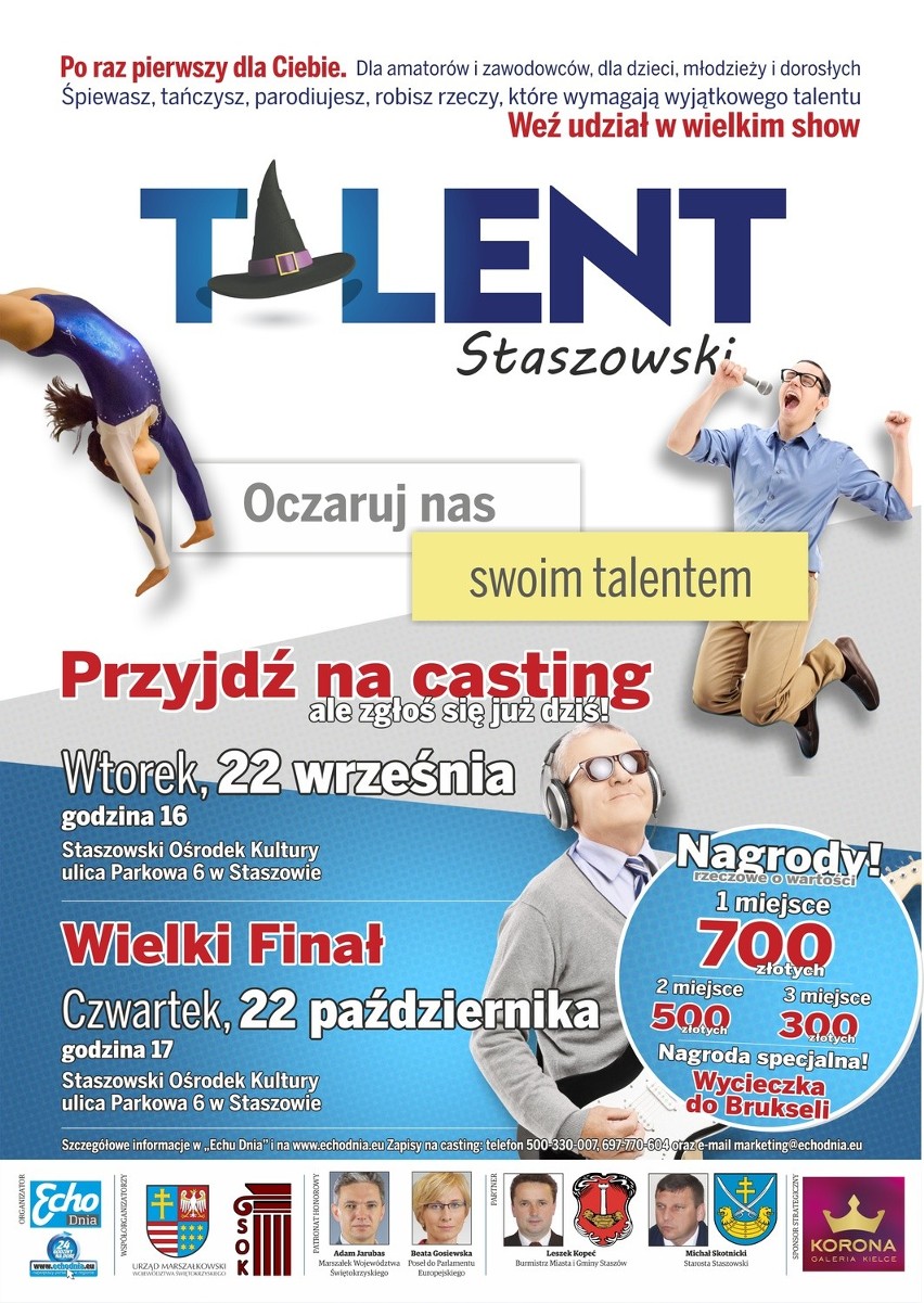 Szukamy Talentu Staszowskiego. Zapraszamy do nowego show, czekają atrakcyjne nagrody