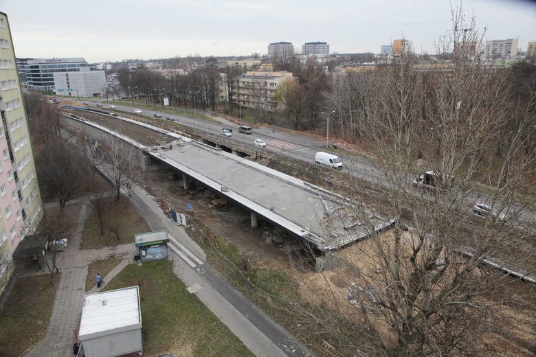 Remont al. Śmigłego-Rydza w Łodzi. Postępy prac, utrudnienia 