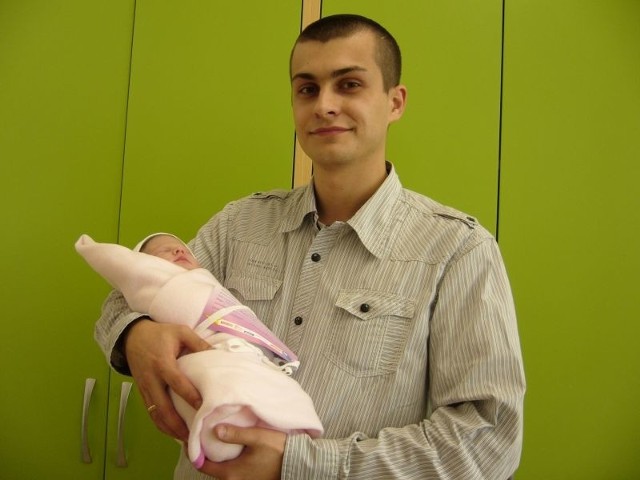 Maja Zalewska z tatą