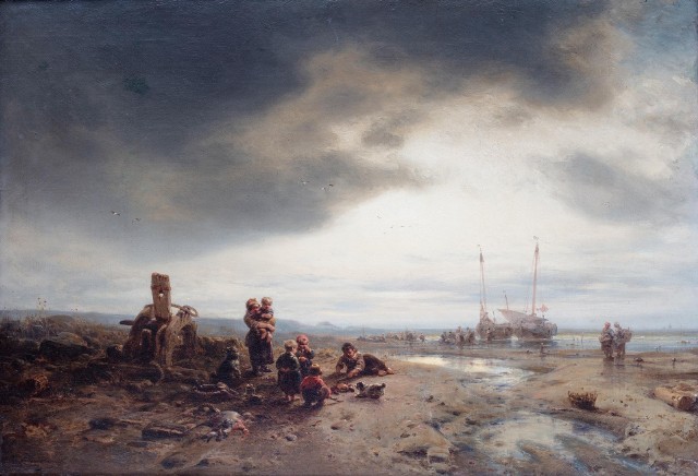 Eduard Hildebrandt (1817-1868 Berlin), Dzieci na brzegu