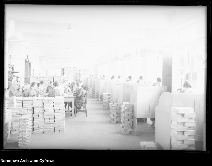 Fabryka cygar. Kobiety pakujące cygara do pudełek (1929 r.)