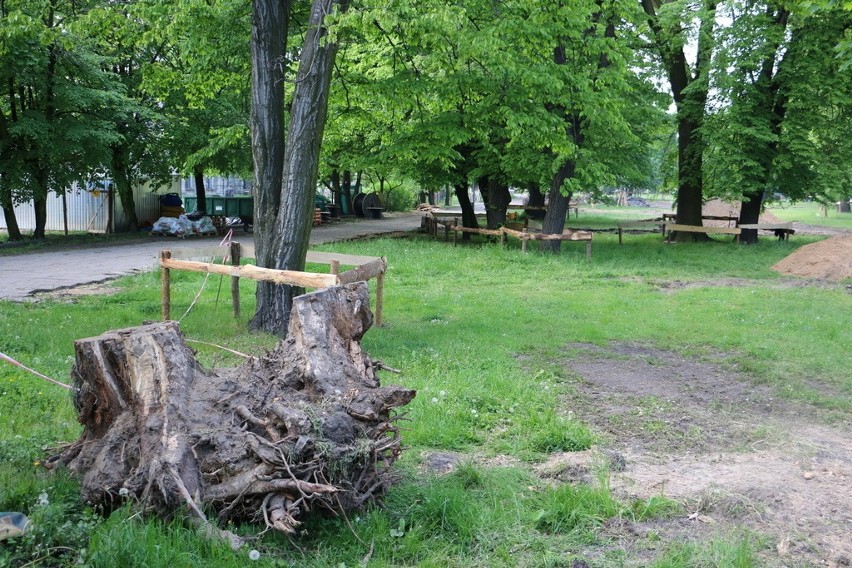 Remont parku im. Jana Pawła II w Aleksandrowie