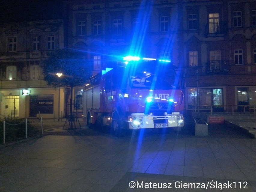 Pożar wybuchł w centrum Będzina.