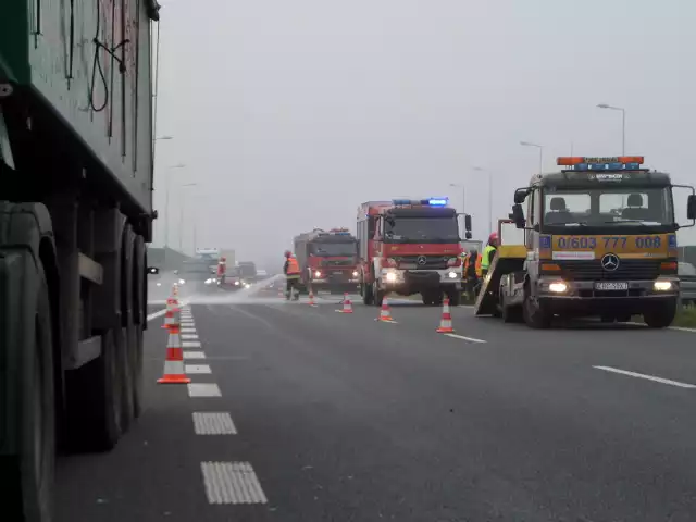 Wypadek na autostradzie