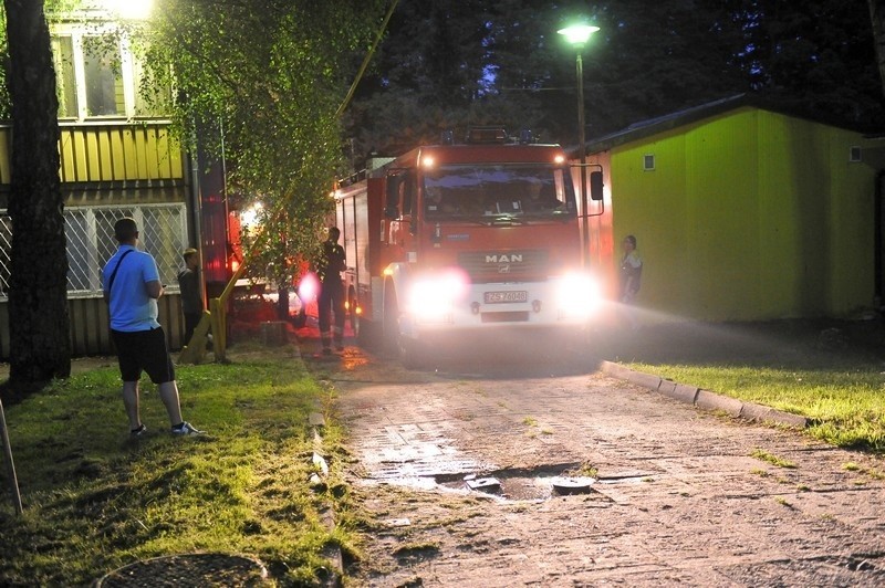 Pożar przy ul. Judyma w Szczecinie