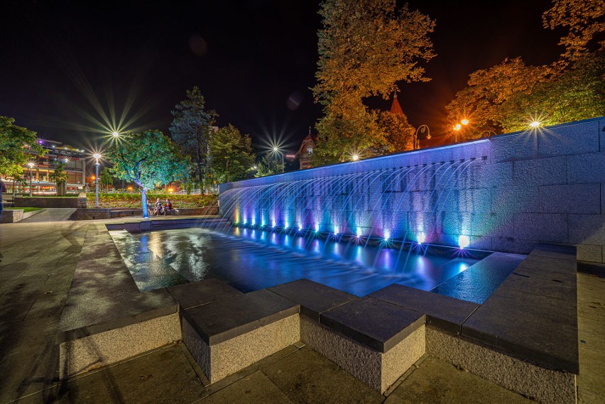 Krynica - Zdrój. Odnowiony Park Dukieta zachwyca wspaniałą fontanną [ZDJĘCIA]