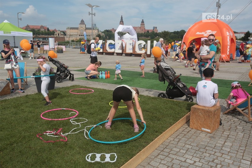 Szczecin. Bulwarove wróciło na Łasztownię. Relaks na leżakach. ZDJĘCIA