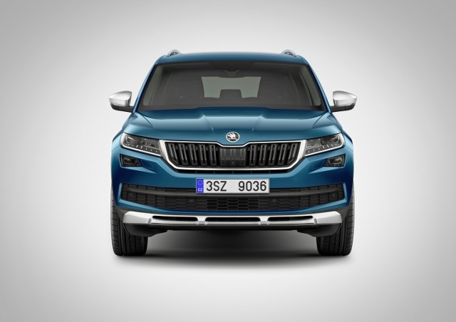 Skoda Kodiaq Scout Skoda kontynuuje swoją ofensywę modelową w segmencie SUV. Skoda Kodiaq w wydaniu Scout zadebiutuje na marcowych targach samochodowych w Genewie jako nowy wariant modelowy. Fot. Skoda