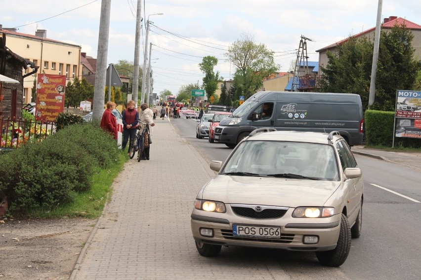 Blokada DK 78 w Mierzęcicach