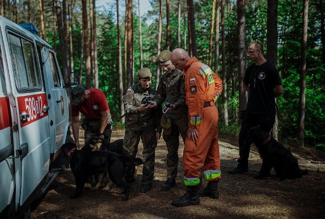 Egzamin Śląskiej Brygady Obrony Terytorialnej na Dziewiczej Górze w powiecie lublinieckim