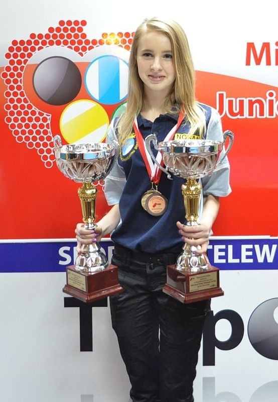 Na tegorocznych mistrzostwach Polski juniorów Oliwia Czupryńska wywalczyła 3 medale- 2 złote i srebrny.