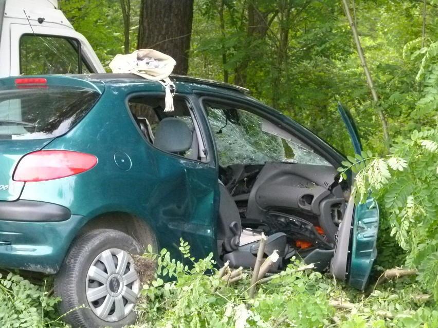 Tragedia pod Tomaszowem. Nie żyje matka. Dziecko w szpitalu. Sprawca był pijany [ZDJĘCIA+FILM]