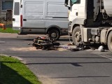 Przecław: motocyklista zderzył się z samochodem ciężarowym 