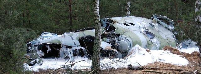 Z helikoptera został tylko kadłub