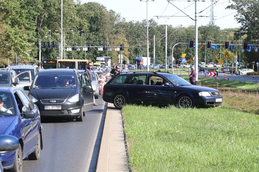 37. PKO Maraton Wrocław. Wielu kierowców utknęło w korku (ZDJĘCA)